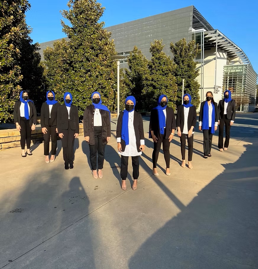 A group of women collaborating